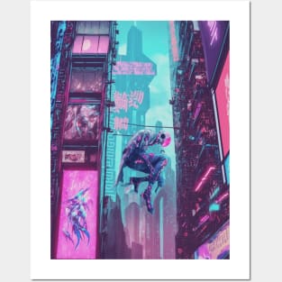 Neon City Lights Posters and Art